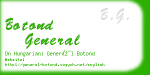 botond general business card